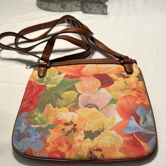 Lauren Ralph Lauren Small Canvas Crossbody Bag - Picture 2 of 6